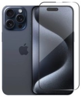 Sticlă de protecție pentru smartphone Helmet Diamond Glass 5D iPhone 15 Pro Max Black (HMTGLIP15PMBK)