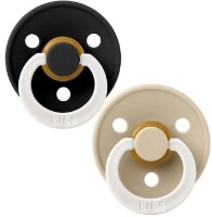 Suzeta BIBS Colour Glow 2 Pack - Black/Vanilla 0+ months (110251)