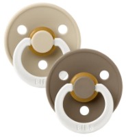 Пустышка BIBS Colour Glow 2 Pack - Vanilla/Dark Oak 6+ months (120244)