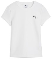 Женская футболка Puma Wardrobe Ess Ribbed Slim Puma White, s.XL