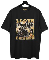 Мужская футболка Soling I love Cheese Black, s.XL (Print-1536)