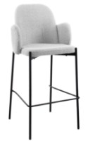 Scaun de bar Deco Cosmo Light Grey (SBCOS-LJG-LGRY)