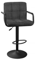 Барный стул Deco SB-042 Velvet Dark Grey/Black Legs