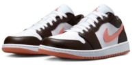 Ghete pentru dame Nike Air Jordan 1 Low White/Baroque Brown/Light Madder Root, s.36.5