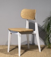 Scaun MobiCasa Polo White/Natur Wax