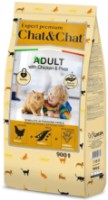 Сухой корм для кошек Gheda Chat & Chat Adult Chicken & Peas 900g