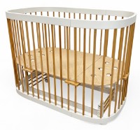 Кроватка Eucalyptus Napoli Plus White/Natural (DS-N141)