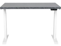 Письменный стол CUSTO FlexiDesk 120x70 Dark Grey Marble/White (100.02.0021)