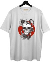 Мужская футболка Soling Skull White, s.M (Print-1205)