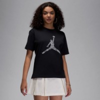 Женская футболка Nike W Jordan Brk Ss Gf Gfx Lace Black/White, s.XL