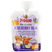Piure pentru bebeluși Holle Bio Organic Blueberry Bear 85g