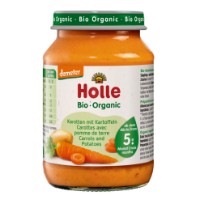 Piure pentru bebeluși Holle Bio Organic Carrots & Potatoes 190g