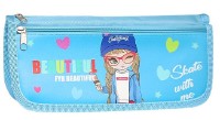 Школьный пенал New World Beautiful Girl Glasses Light Blue 6033 (00-L1186738)