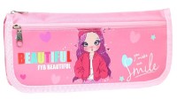 Школьный пенал New World Beautiful Girl Glasses Pink 6033 (00-L11867390