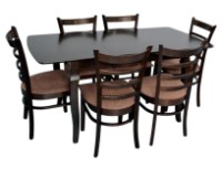 Комплект для столовой Evelin HV-29V Chocolate + 6 Coco Chocolate/F-789 Brown