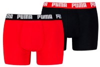Мужские трусы Puma Men Everyday Basic Boxers 2P Orange/Black, s.M