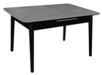 Masă pentru bucătărie Deco Granna 120/150x75x78 Grey/Black (MGRN-LJG-GRYBLK)