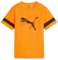 Tricou pentru copii Puma Attacanto Logo Heat Fire/Puma Black, s.140