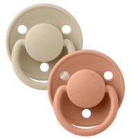 Пустышка BIBS De Lux 2 Pack 0-36months Vanilla/Peach  (150227)
