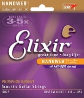 Corzi Elixir Nanoweb Acoustic Phosphor-Bronze  Custom Light 16027