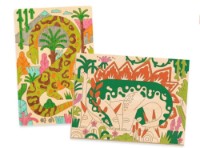 Carte de colorat pentru copii Djeco Dino world DJ08739