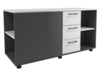 Тумба Deco Office Core 130x50x68 Grey/White