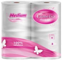 Туалетная бумага Camelia Medium 3 plies 4 rolls