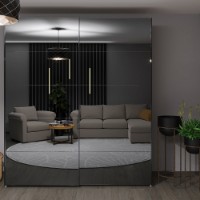 Dulap cu uşi glisante Bayro Top Line Napoli 2000x2300x580 White (604799)