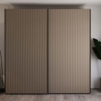 Dulap cu uşi glisante Bayro Top Line Napoli 2300x2300x580 Grey Stone (604807)