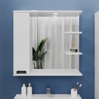 Dulap cu oglindă Bayro Positano 800x750 L (121480)