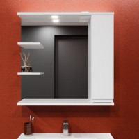 Шкаф с зеркалом Bayro Studio 800x750 R (121573)