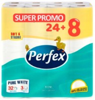 Туалетная бумага Perfex Pure White 3 plies 32 rolls