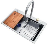 Кухонная мойка Fabiano 75x46 Satin Set 7in1