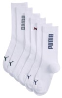 Сiorapi pentru copii Puma Unisex Rib Logo Crew 3P White/Various Logo Colors, s.35-38