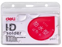 Бейдж Deli 91x56mm PVC 10pcs (DL05758)