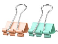 Зажимы для бумаги Erich Krause Pastel Bloom 19mm (56272) 10pcs