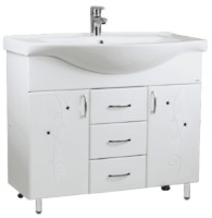 Dulap cu lavoar Mashtab Cristal 3 Basic 11427 White 90cm