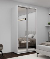 Dulap cu uşi glisante Nex Home Mirror 120x60x240cm White (NX-00001744)