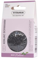 Спонж для очищения лица Titania Bamboo Charcoal 1pcs