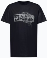 Tricou bărbătesc Jack Wolfskin Brand T M Wood Dark Navy, s.M