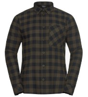 Мужская рубашка Jack Wolfskin Lite Flannel M Check Obsidian Moss, s.L