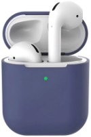 Чехол для наушников Helment Case Silicone Airpods 2 Dark Blue (AIRPOD2DB)