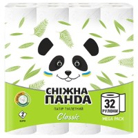 Туалетная бумага Снежная Панда Classic 2 plies 32 rolls