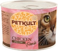 Влажный корм для кошек Petkult Cat Chicken Formula 185g