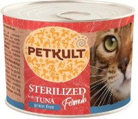 Влажный корм для кошек Petkult Cat Sterilised Tuna Formula 185g