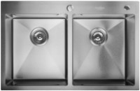 Кухонная мойка SanDonna HD7850 Double Chrom Satin