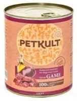 Влажный корм для собак Petkult Adult Venison 800g