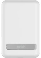 Acumulator extern Belkin 5000 Qi2 with Kickstand White (BPD004BTWT)
