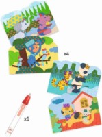 Carte de colorat pentru copii Djeco Hidden Outside DJ09065