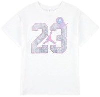 Tricou pentru copii Nike Jordan Blue Jeans and Bling White, s.XL